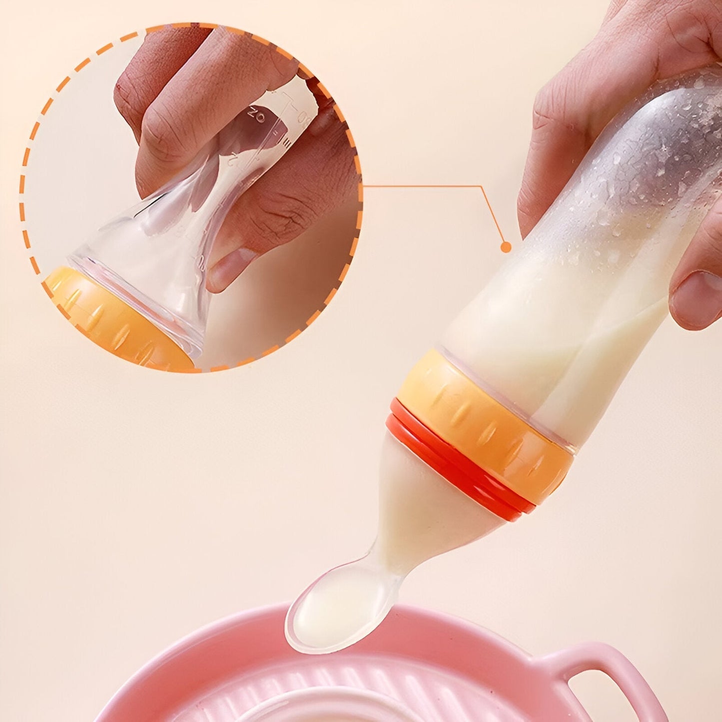 Baby Silicone Squeeze Spoon Feeder