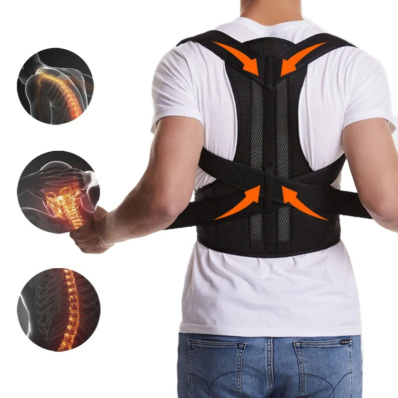 Adjustable Posture Back Belt, Posture Corrector Belt For Men And Women, Back Support And Shoulder Belt